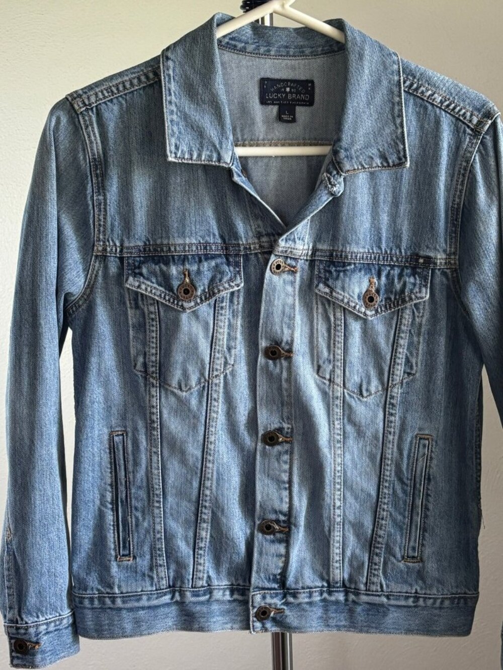 Lucky Brand The Tomboy Trucker Jean Jacket Size Large